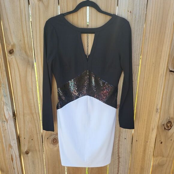 Black and White dress sequins size 4 - Picture 1 of 7
